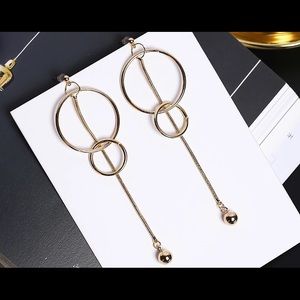 Long stud earrings